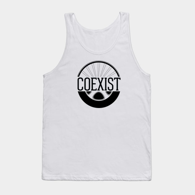 COEXIST TEE BLACK LOGO (VARIOUS COLORS) Tank Top by coexistcyclists